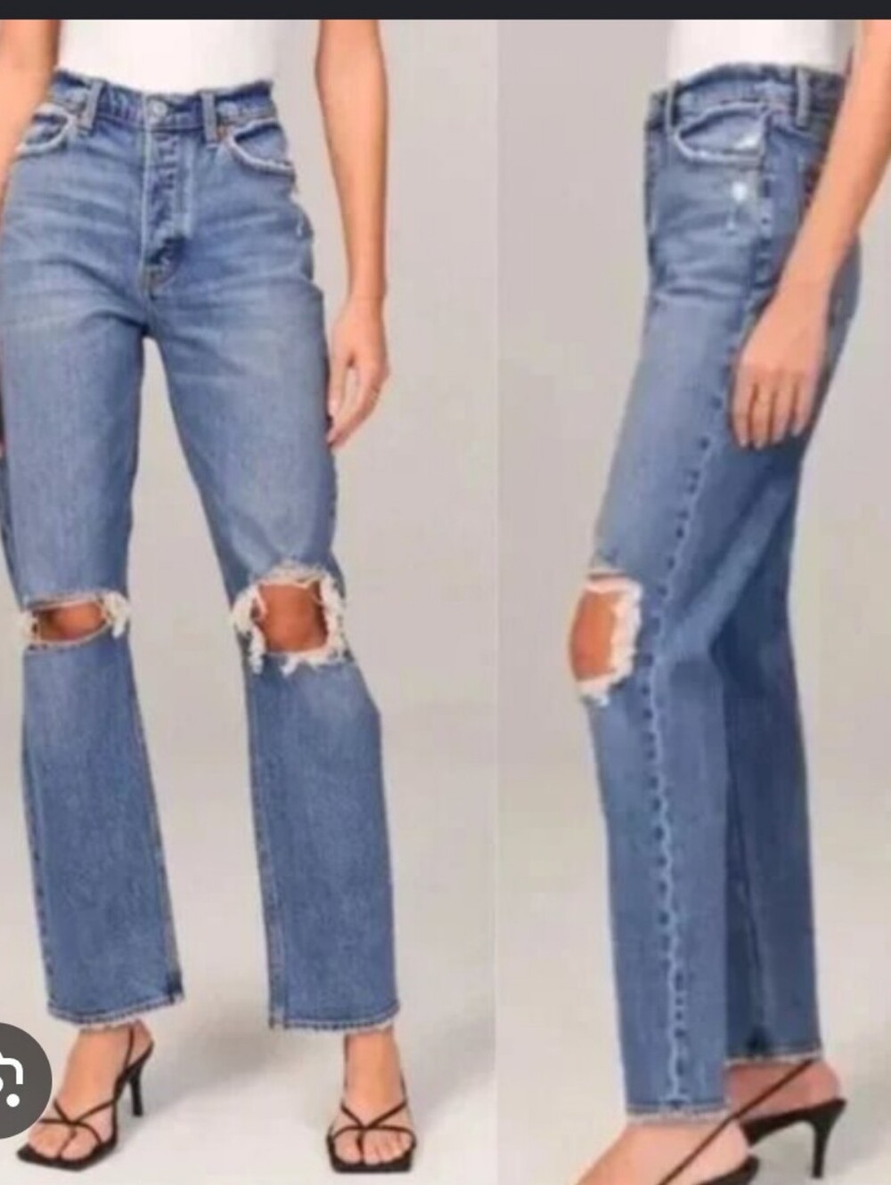 4. Abercrombie & Fitch "THE DAD" High Rise Jeans - Size 4
